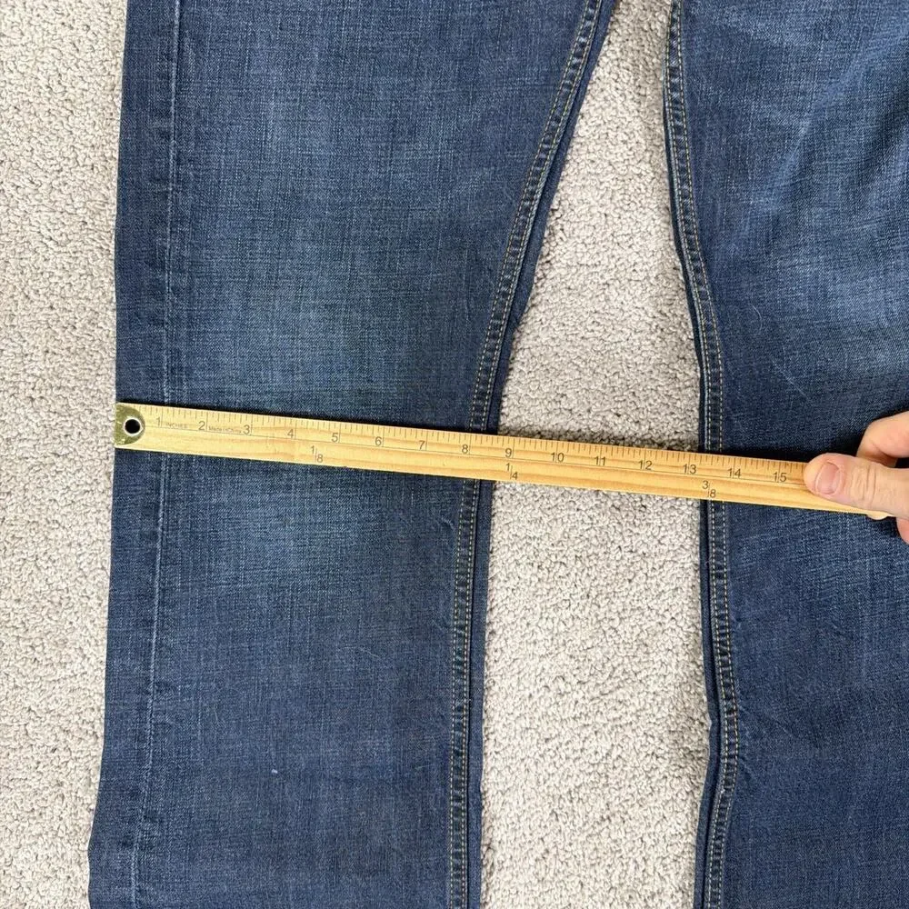 Levis 527 Jeans Men 34x34 Dark Wash Slim Bootcut Denim Western Y2K Honeycomb
